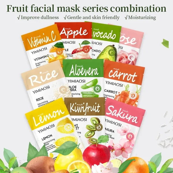 Fruit-flavored Mask, Hydrating, Moisturizing and Nourishing Skin Care Protein,gently Brightening The Complexion,plantbased Mask
